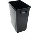 Manutan Expert - Poubelle de tri intérieur 40L - Plastique recyclé 70% - Noir - 47.5cm H