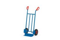 Diables en tube acier roues gonflable ou caoutchouc de 250 kg - bavette de 150 à  300 mm