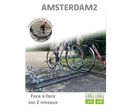 Range Vélos 6, 8, 10 et 20 places sur 2 Niveaux avec Arceau Antivol