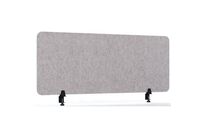 Smit Visual - Cloison Acoustique Gris Clair - 160 cm Largeur - 60 cm Hauteur - Isolation Sonore