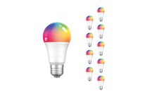 Pack de  10 - Ampoule LED Connectée Wifi E27 4.5W G45 RGBW