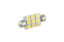 Navette 36mm 12V 6 leds SMD 5050 Blanc chaud