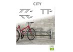 Racks range vélos Mural Modulaires CITY à 90° ou 45°