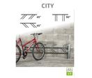 Racks range vélos Mural Modulaires CITY à 90° ou 45°