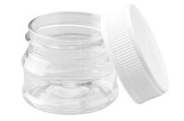 Pot PET cristal avec couvercle vissant | ID LABO 