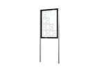 Vitrine Edge ép. 80 mm sur poteaux