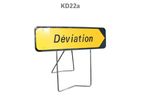 Panneau temporaire KD22a déviation