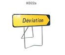 Panneau temporaire KD22a déviation