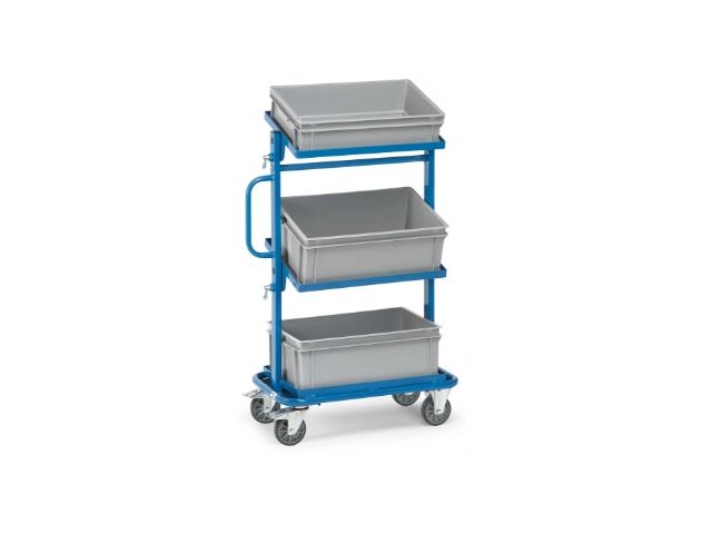 Servante pour bacs plastiques avec plateaux inclinables | Modèle 32912