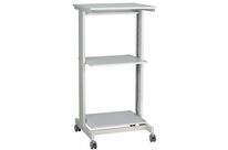 Twinco - Desserte de bureau 6830 - Gris Clair - 118x60x50 cm - Charge 40kg - Montage Facile