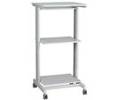 Twinco - Desserte de bureau 6830 - Gris Clair - 118x60x50 cm - Charge 40kg - Montage Facile