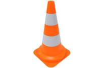 Novap - Cône de Signalisation Orange Fluo 50cm - Polyéthylène - Usage Parking - Recyclable