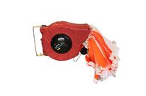 Viso - Enrouleur Ruban Signalisation Chantier 15m Orange/Blanc - Recyclable