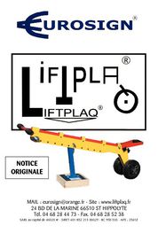 Catalogue Notice d'utilisation LIFTPLAQ