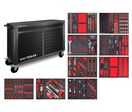 Servante d'atelier complète large, noire XL 514 outils MW Tools MWE512G4B