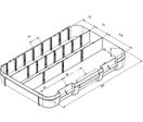 Boites à compartiments  amovibles 364x248x50 mm | BC 194