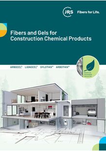 Brochure 'Fibres et gels pour les produits de la chimie du bâtiment' JRS RETTENMAIER