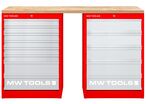 Établi modulaire Rubberwood avec 2 armoires à tiroirs 5T & 8T 1500 mm MW Tools MOD15L58R