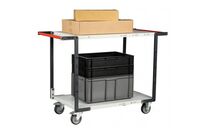 Servante à double poignées et 2 plateaux - 250 kg