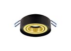 Spot Encastrable Orientable NOIR et OR pour Ampoule GU10