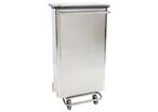 Manutan Expert - Poubelle Agroalimentaire 110L à Pédale Inox - HACCP - Recyclable