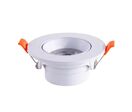 Spot LED Encastrable 7W BLANC Orientable 30° Transformateur Intégré - Blanc Chaud 2300K - 3500K