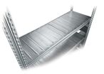 Tablette de rayonnage métallique Galvastar L.1500 x P.500 mm charge 205 kg