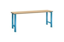 Lista - Établi Fixe Bleu Clair 2000x750x890mm - Charge 360kg - Plateau Hêtre Multiplis - Robuste et Durable