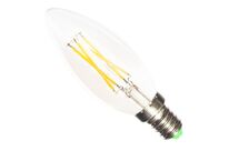 Ampoule E14 LED Filament 6W 220V C35 COB 360° Bougie - Blanc Chaud 2300K - 3500K