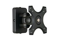 Manutan Expert - Support mural à pivot pour écran LCD - Noir - Charge 15 kg - Idéal Télétravail