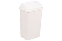 Manutan Expert - Poubelle Sanitaire Probbax - 50L Blanc - Couvercle Basculant - 100% Recyclé