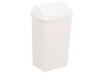 Manutan Expert - Poubelle Sanitaire Probbax - 50L Blanc - Couvercle Basculant - 100% Recyclé