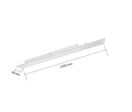 Linéaire LED sur rail triphasé 150cm 45/50/55/60W ajustable blanc - Blanc Neutre 4000K - 5500K