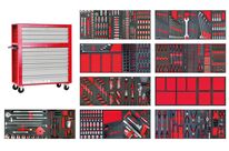 Servante d&amp;#039;atelier complète large avec coffre XXL 729 outils MW Tools MWE799G33