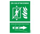 Panneau consignes de sécurité ascenseur droite