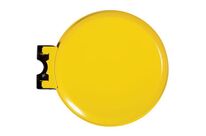 Manutan Expert - Support Sac Mural 110L Jaune avec Couvercle - Métal Acier Poudré Anti-UV - Poubelle Extérieur Grande Capacité