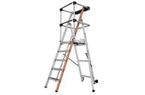 Tubesca-Comabi - Plateforme de travail Raptor 5 marches Aluminium - Hauteur travail 3.17m - Charge 150kg - Éco-responsable