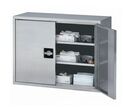 Armoire Murale En Inox 2 Portes 2 Tablettes - L800xp350xh600 Mm