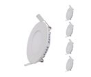 Pack de  5 - Downlight Dalle LED 12W Extra Plate Ronde - Blanc Neutre 4000K - 5500K / Blanc