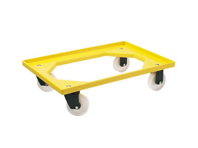 CHARIOT DE TRANSPORT / 2 ROUES FIXES &amp; 2 PIVOTANTES