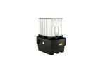 Bac de rétention 1 100 litres CUBI-PE collecteur sans caillebotis - Pour huiles, fioul,