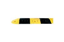 Rocol - Ralentisseur Routier Pacer Lot de 2 Modules Droits - Caoutchouc Noir/Jaune 7cm - Trafic Intense 44t