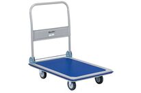 Manutan Expert - Chariot à dossier rabattable 300 kg - Acier Gris Bleu - 910x610x870mm - 10 ans garantie