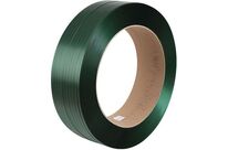 BBA Emballages - Feuillard Polyester Vert 16mm x 1600m - Résistance 480kg - Mandrin 406mm