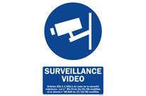 Panneau surveillance vidéo + picto