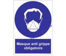 SIGNAUX D'OBLIGATION - PORT D'UN MASQUE ANTI GRIPPE OBLIGATOIRE