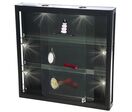 Vitrine Murale LED et verre - Noir