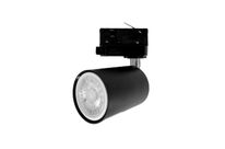 Spot LED sur rail Triphasé pour Ampoule GU10 - Noir