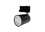 Spot LED sur rail Triphasé pour Ampoule GU10 - Noir