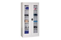 Armoire À Outils - 195x95x40 Cm - Portes Grises